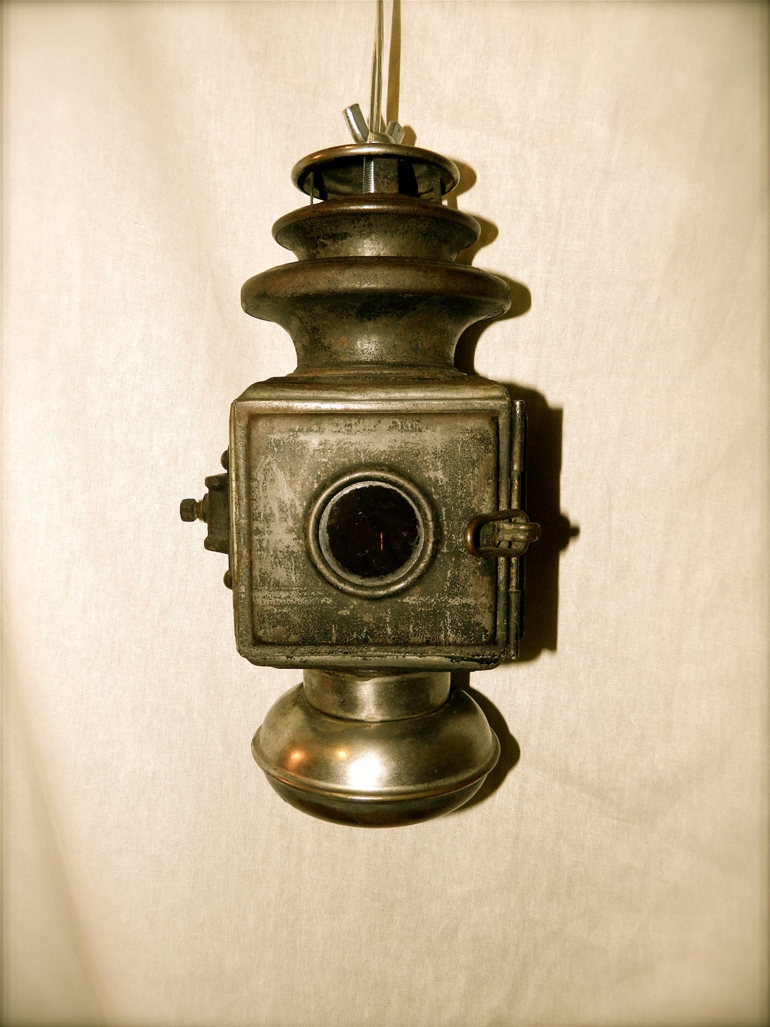 Repurposed Vintage Model T Ford Corcoran Lamp Pendant Light / Steampunk - SALE