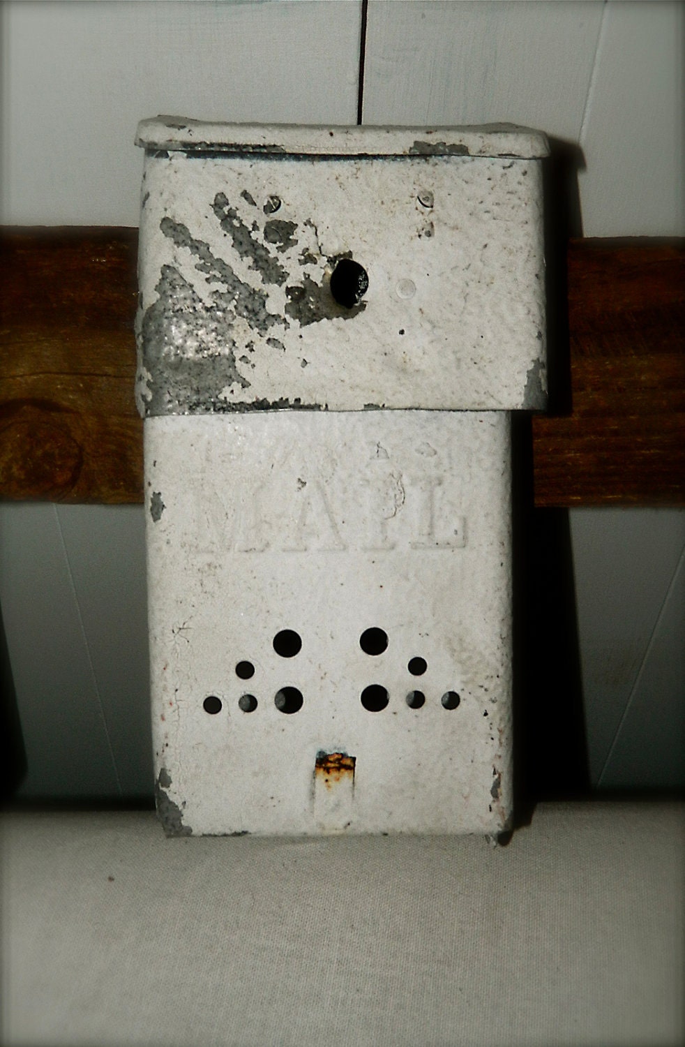 Upcycled Vintage Mailboxes, on Reclaimed Wood, Hanging Storage Bins