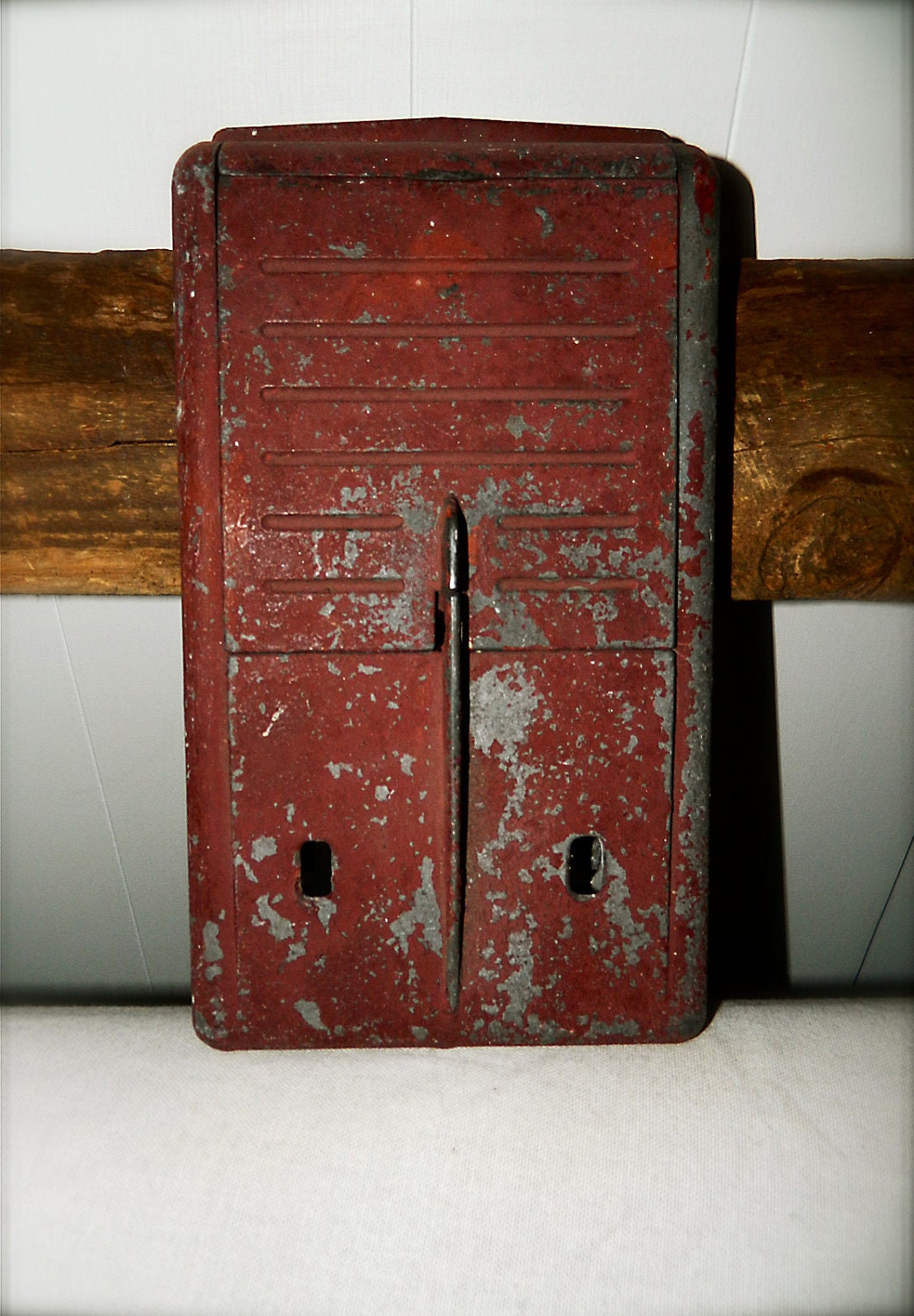 Upcycled Vintage Mailboxes, on Reclaimed Wood, Hanging Storage Bins