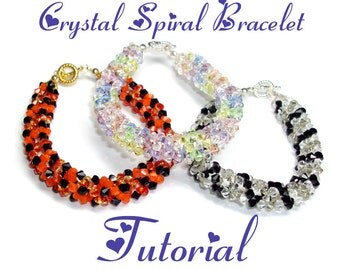 Crystal Spiral Bracelet Tutorial - Pdf