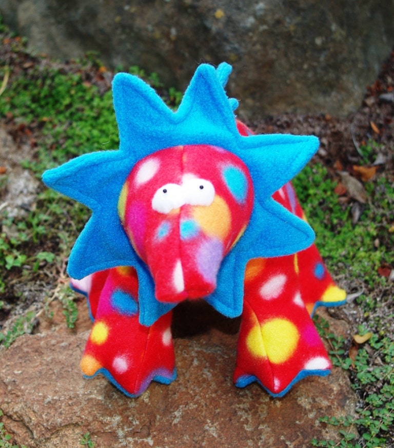 Skittle the Dinosaur - Handmade Stuffed Animal