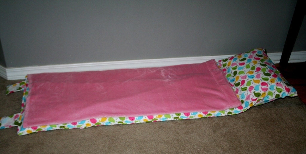 Nap Mat- Monogrammed- Thick & Comfy- Attached Blanket and Pillow Case with Removable Pillow Form for Easy Laundering