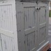 Cabinet, storage, cream distressed, shabby chic