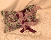 Vintage French Floral Love Letter Amour Sachet Handmade and Hand Stamped Filled with Provance Lavender Ooh La La Set of 2 XOXO