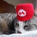 Super Mario Bros Hat For A Cat, Crochet Cat Costume