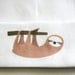 Sloth Baby cap, cute and adorable. Super soft. 100% cotton.