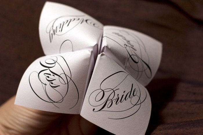 Print Your Own - Cootie Catcher - Wedding Favor