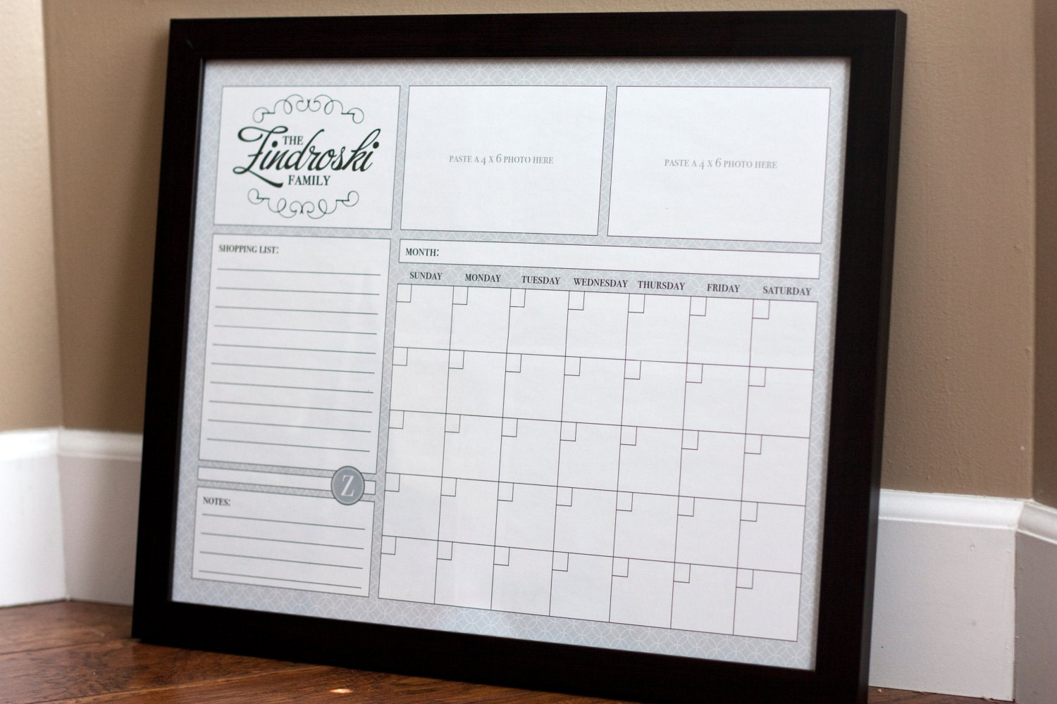 Print Your Own - Family Calendar - 3