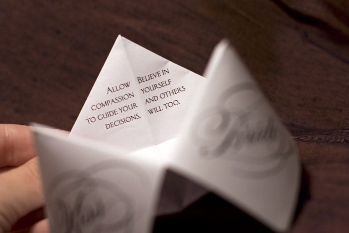 Print Your Own - Cootie Catcher - Wedding Favor