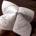 Print Your Own - Cootie Catcher - Wedding Favor