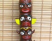Vintage Indian Totem Pole Liquor Decanter