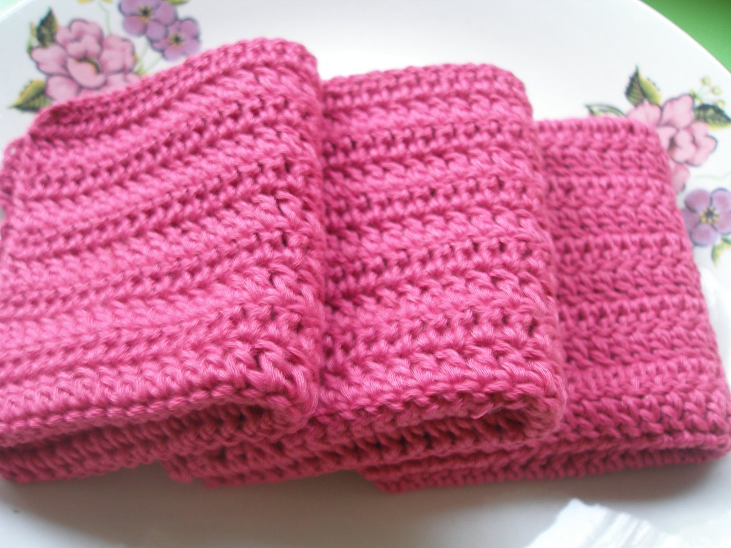 CROCHET COTTON DISHCLOTHS...