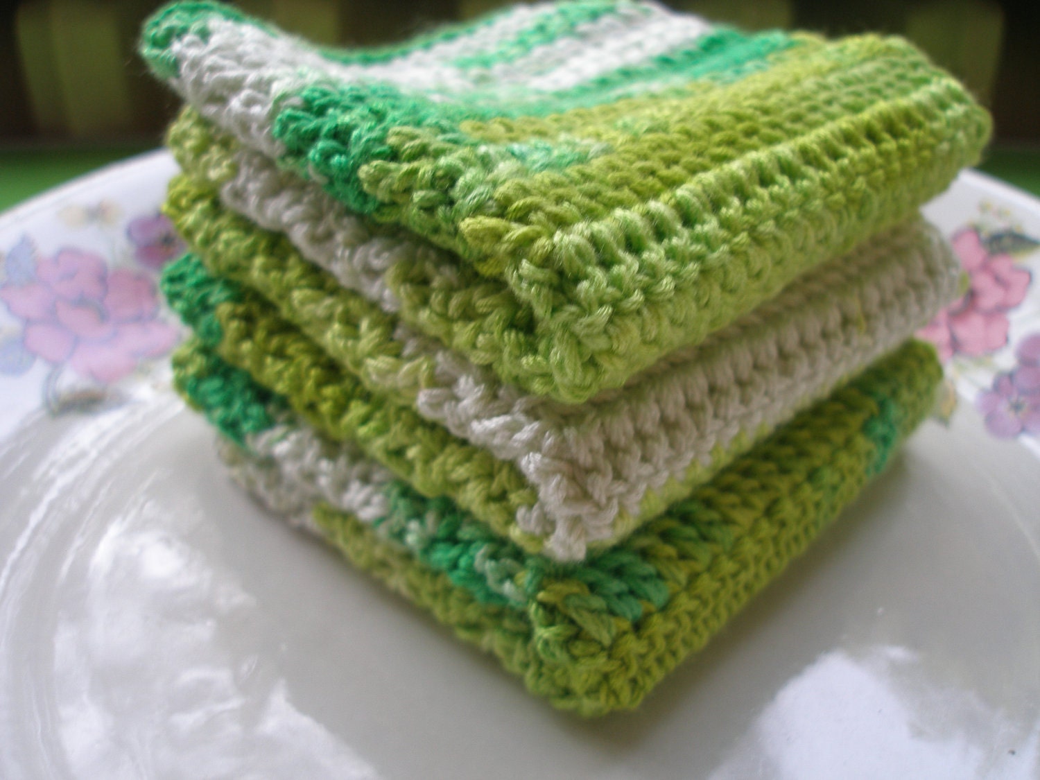 CROCHET COTTON DISHCLOTHS...