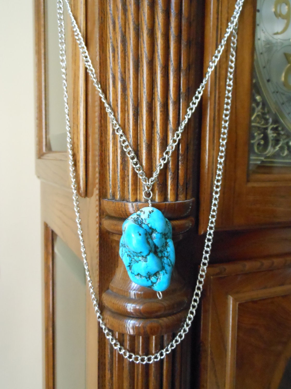 Turquise Howlite Necklace - Suspended by ChoklatTea