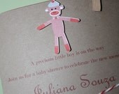Sock Monkey Inspired Invitation Il_170x135