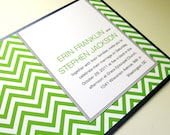 Chevron Wedding Invitations Sample
