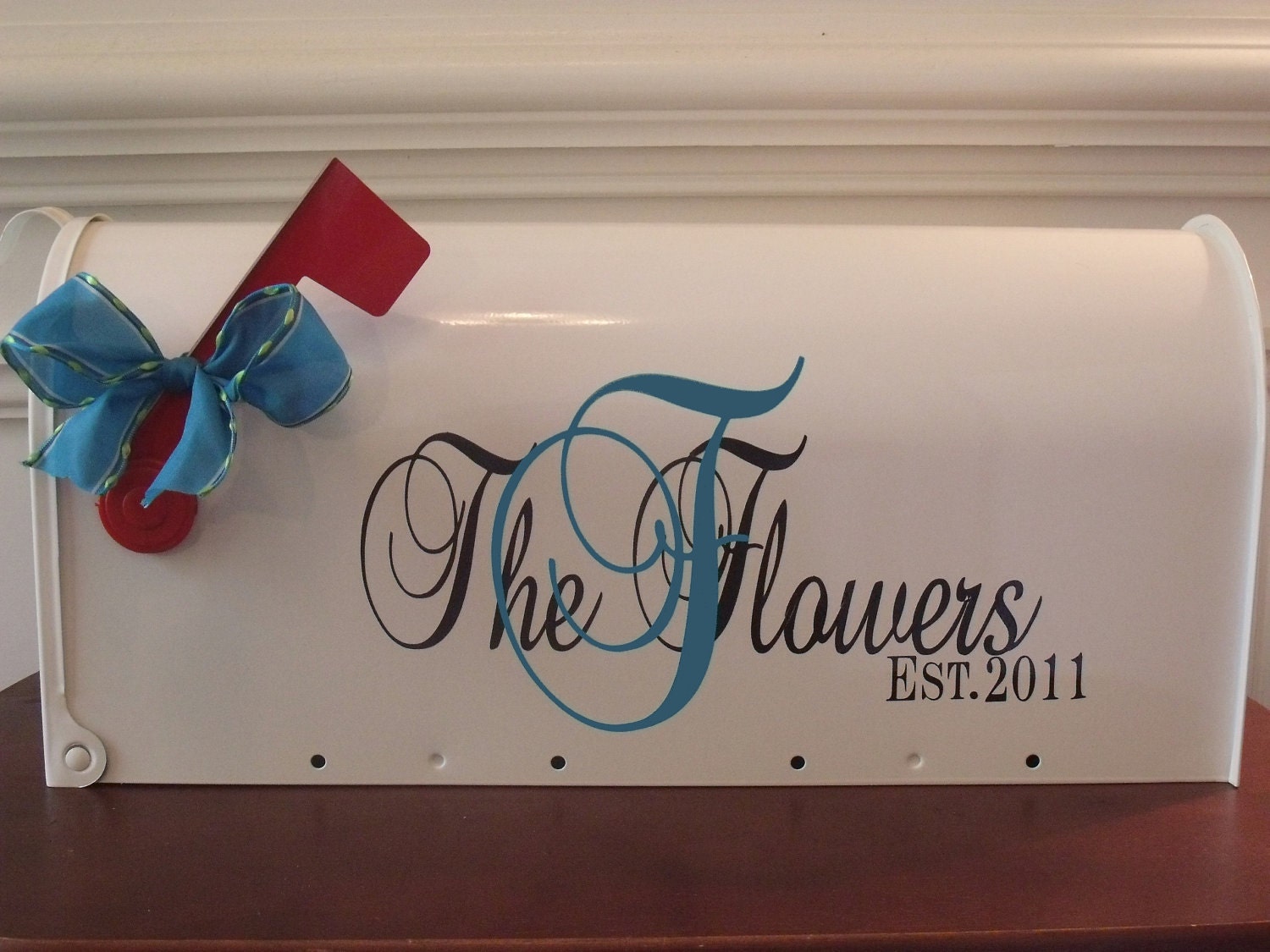 Personalized Mailbox Wedding Card Box Holder