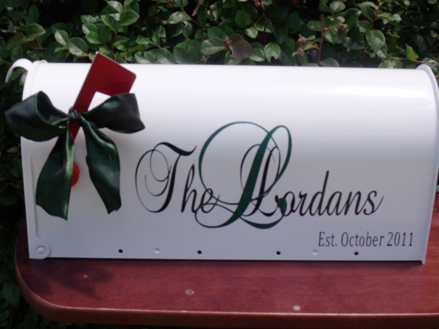 Personalized Mailbox Wedding Card Box Holder