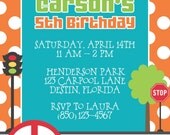 Cute Cars Birthday Party Invitation Boy DIY Printable Il_170x135