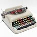 RARE Remington Rand 5 Antique Typewriter with Colored Keys in Original Case