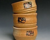 Set of Three Small Handpainted Bowls