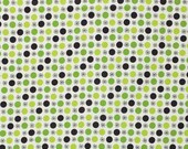 SHOP CLOSING SALE - Denyse Schmidt, Flea Market Fancy - Legacy Collection, Flower and Dot in Green  - 1 Yard