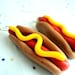 Hot Dog Earrings, Polymer Clay Hot Dog Food Earrings