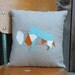 Bison - animal series - Pillow 14x14