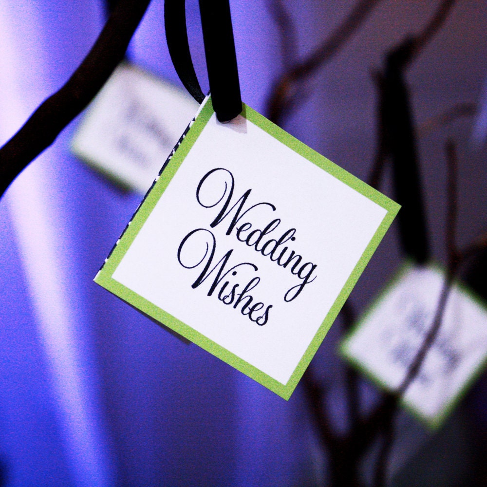 Printable Personalized Wish Tree Tags- Kayden Damask Collection