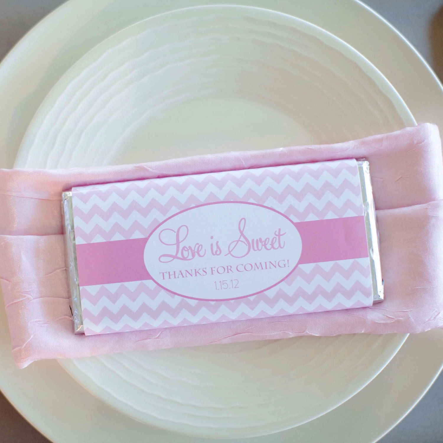 Printable Personalized Chocolate Wrapper- Jenna Collection