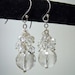 Quartz Crystal Earrings, Dangle Earrings, Bridal Jewelry, Gemstone Cluster Earrings