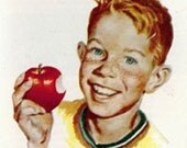 Vintage Recipe Booklet 1950s ILLINOIS APPLES Advertising Ephemera