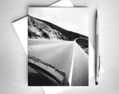 Winding Road black and white photo card (Winding Road)