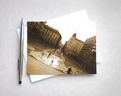 Sepia street notecard (Streets of Gold)