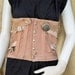 Steampunk Corset // Lock & Chains // Upcycled Vintage Corset // OOAK // NO Shipping Charges