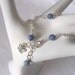 anklet, blue anklet, gemstone anklet, butterfly anklet, beaded anklet, sale, ooak, fashion jewelry, great gift idea