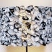 Ruffled Black and White Lamp Shade made from Eco-Friendly Recycled Plastic Bags - Shade ONLY