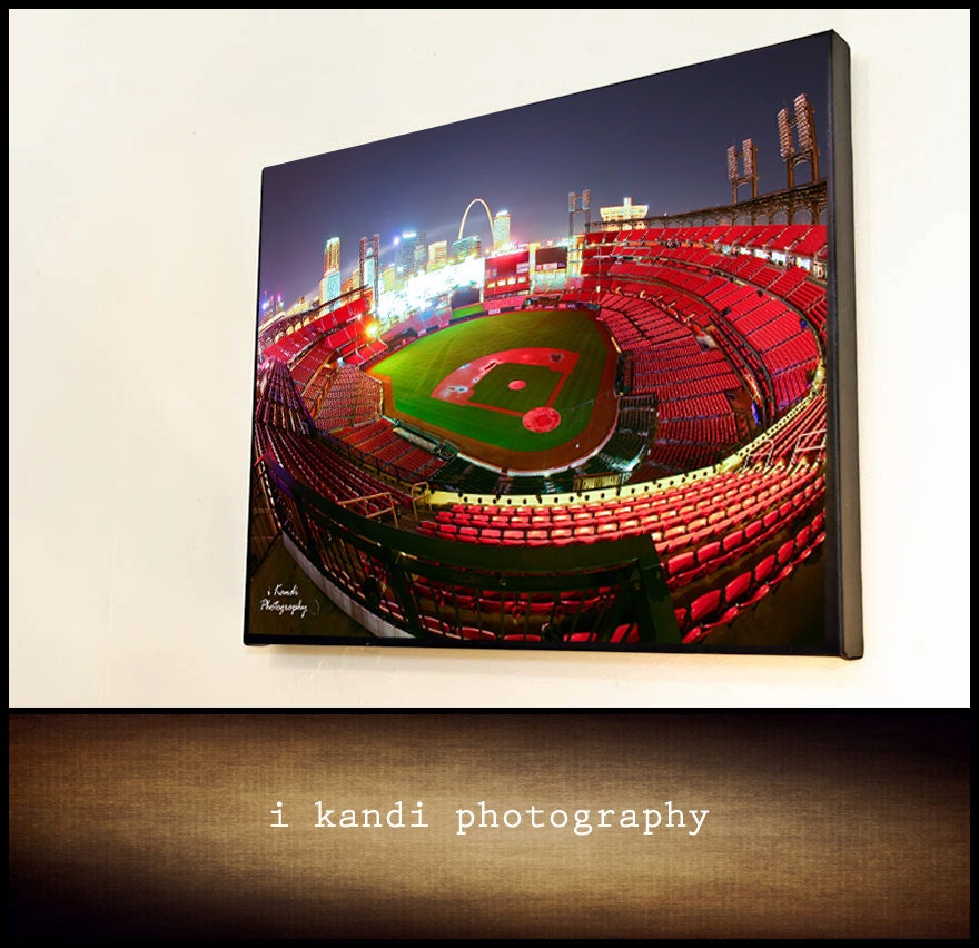 16x20 Canvas Wrap Busch Stadium St. Louis