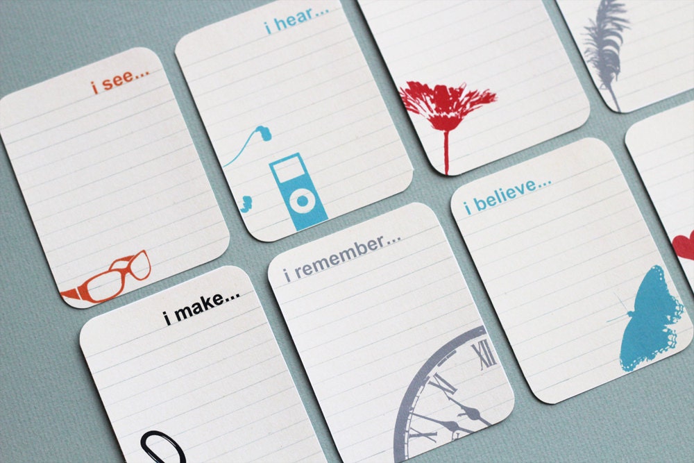 Journal cards 3x4 in. Scrapbook Paper Document Celebrate Memories (set of 10) - by Dawn Smith