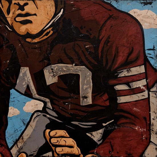 Vintage Football Player 2