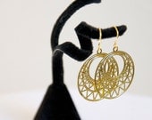 Classic Gold Laser-Cut Earrings