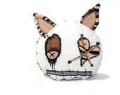 Art Doll Stuffed Plushie The Original Handmade Oddling Oddball Felix ( Lowbrow Spooky Ugly Cute Monster Zombie )