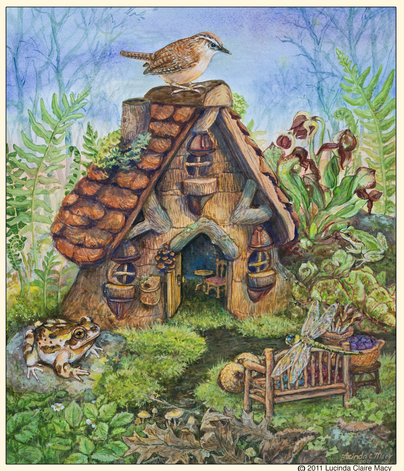 Willodel's Home,  a limited edition Giclee print by Lucinda Macy