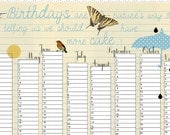 Birthday Calendar I LIKE COLOURS