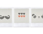 4 polaroid-cards - EMBROIDERY