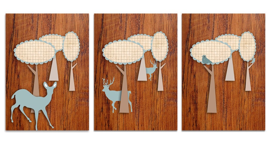 4 greeting-cards - FOREST FRIENDS