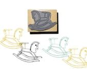 rubber stamp - ROCKING HORSE