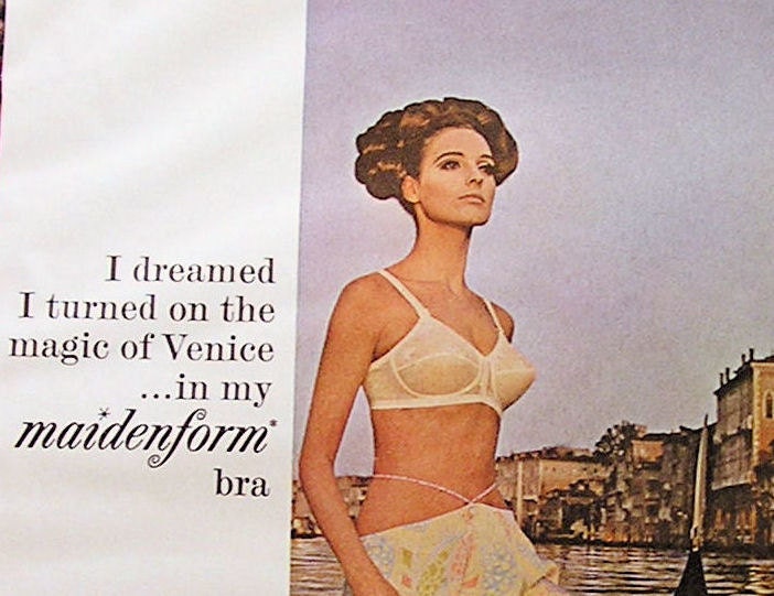 Vintage Print Ad Classic Maidenform Bra 60s Glamour Magazine 1966