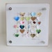 Personalized anniversary Gift or First anniversary paper gift - Anniversary Card - 3d framed hearts - Paper wedding hearts