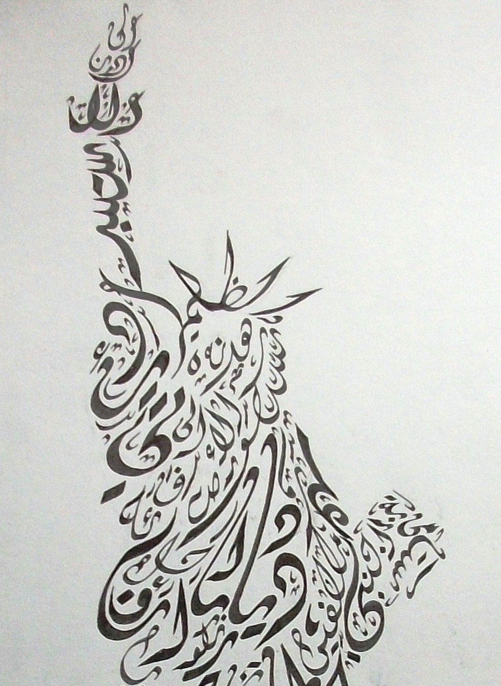 Original Arabic Calligraphy Print- Liberty